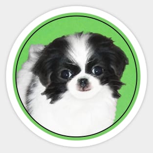 Japanese Chin Puppy Sticker